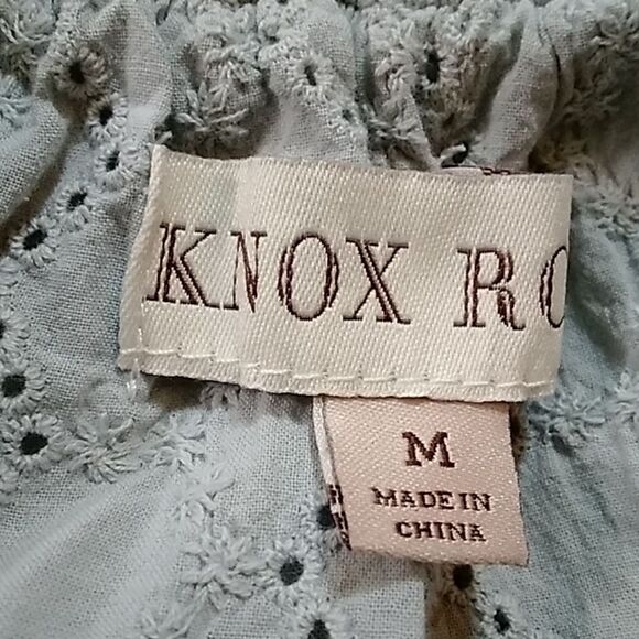Knox Rose Women's Top Blouse Size M Embroidered - Picture 12 of 13